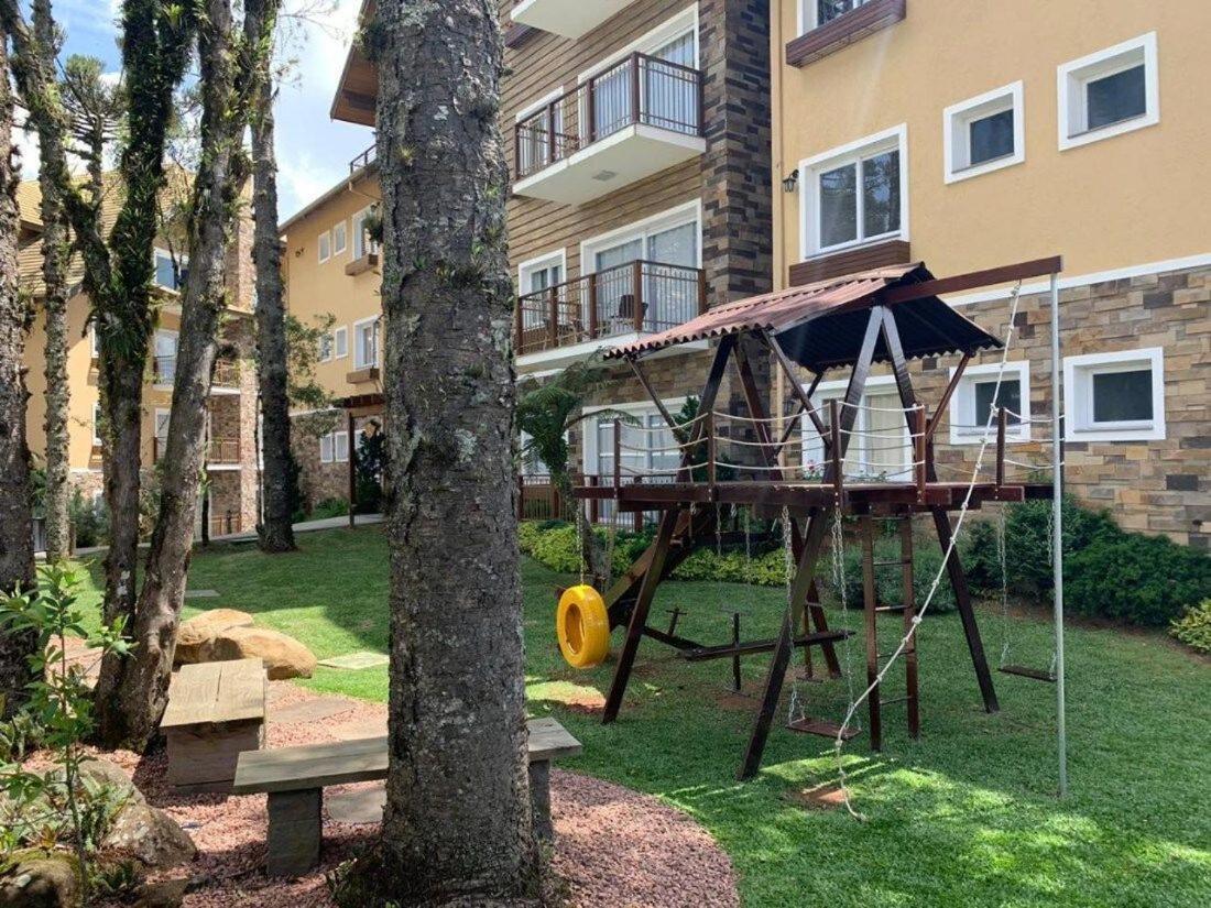 103/3 Apto Com Piscina Aquecida Gramado Exterior foto