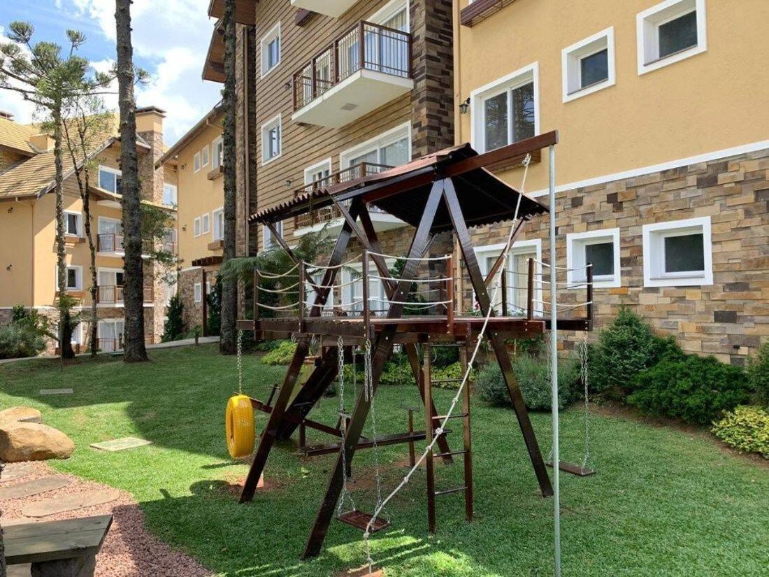 103/3 Apto Com Piscina Aquecida Gramado Exterior foto